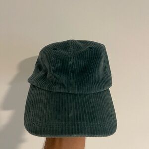 Men's Green Corduroy Cap